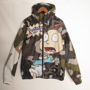 Members Only X Rugrats Nickelodeon Jacket Coat All Over Print AOP Men's MEDIUM